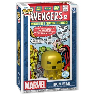 Funko Avengers Iron Man (Comic Cover) Vinyl Figur 28 Unisex Pop! Standard
