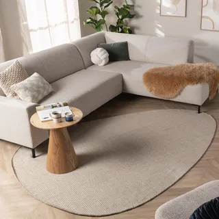 FRAAI | Home & Living Wollteppich Organisch - Bliss Creme Weiß - 80x150 cm - Wolle, Baumwolle - Flachgewebe - Einfarbig - Modern, Skandinavisch, Japandi - Wohnzimmer, Schlafzimmer