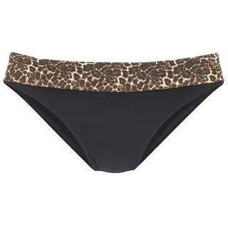 LASCANA Bikini-Hose Damen Schwarz/Mehrfarbig 34