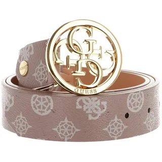GUESS Gürtel Noelle Adjustable Pant Belt W85 Light Rose Logo - kürzbar