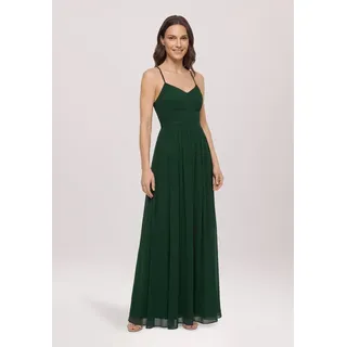 Vera Mont Abendkleid Plissee Schwarz/Grün 32