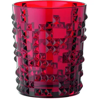 Nachtmann Whisky-Becher, Whiskyglas, Kristallglas, 348 ml, Rot, Punk 100056