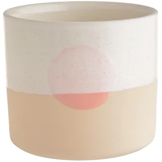 BUTLERS Pflanztopf Steingut - Sunset - | Farbe Multicolor - ø11 x H10 cm - Blumenübertopf für Sukkulenten & Kräuter - Pflanzkübel für Fensterbank & Beistelltisch