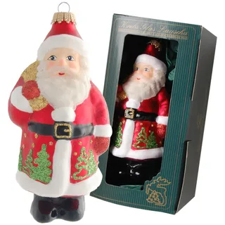 Krebs Glas Lauscha Christbaumschmuck, rot, Glas 6x14x6 cm, Dekoration, Weihnachtsdekoration, Weihnachtsbaumschmuck