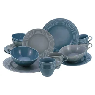 CreaTable Stripes Kombiservice 16-tlg. blau