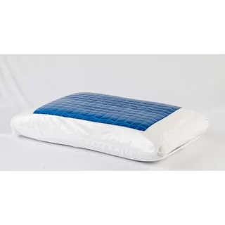 Orthopädisches Gel + Visco Kopfkissen 60 x 40 x 12 cm Visko Memory Schaum Nackenkissen mit Aloe Vera Bezug viscoelastisches Stützkissen viskoelastisches Schlafkissen Soft weich Kissen gegen Schwitzen