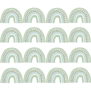 Pandawal Mini Regenbogen Wandsticker Set für Baby und Kinderzimmer kleine Deko Regenbogen Wandtattoos für Mädchen und Jungen Wanddeko (Mintmarine, 32)
