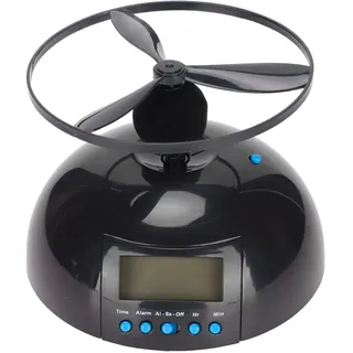 Focket Fliegender Wecker, digitaler Wecker für Schlafzimmer, Hubschrauber Chopper, Propeller-Uhr, LED-Wecker, der entkommt, für Erwachsene mit schwerem Schlaf