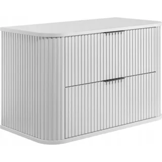 Rodan Waschbeckenunterschrank 2 Schubladen 80 x 51 cm Weiß