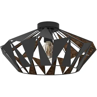 EGLO Carlton 6 1 flammig rund schwarz-kupfer