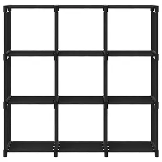 vidaXL Würfelregal 9 Fächer 103 x 30 x 107,5 cm Schwarz