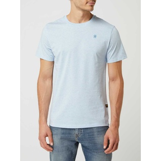 Hemd mit Label-Stitching, Hellblau Melange, XL