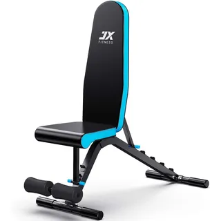 JX FITNESS Hantelbank Verstellbar Schwarz