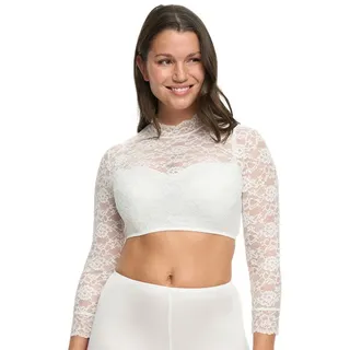 Susa Dirndlbluse Dirndlbluse 3/4-Arm Wiesn-Zauber (Stück, 1-tlg) - weiß 32
