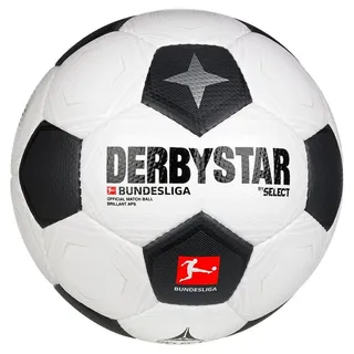 derbystar Bundesliga Brillant APS Classic Fußball 2023/24 weiß/schwarz/grau 5
