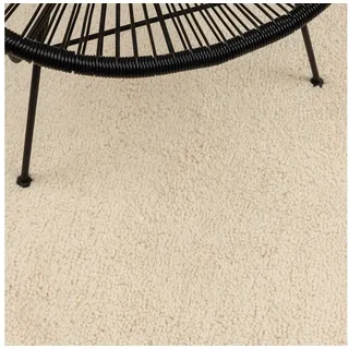 RUG N' ROLL Wollteppich Super Berber simple, weich, pflegeleicht, strapazierfähig, Rechteckig weiß 200 cm x 300 cm