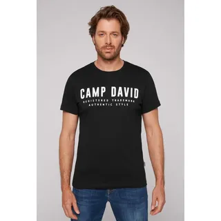 CAMP DAVID T-Shirt mit Logo-Print auf der Vorderseite schwarz XXL (58/60)