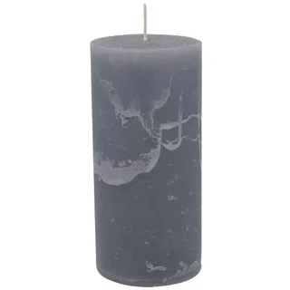 Engels Kerzen Stumpenkerze MON AMI Rustique 15 cm grau - Höhe 15 cm - Durchmesser 7 cm - Farbton No. 81 du chateau gris