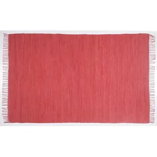 TEPGO Handwebteppich Dream Cotton Rot 120 cm x 180 cm