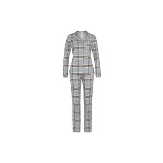 S.OLIVER Damen Pyjama grau-kariert Gr.44/46