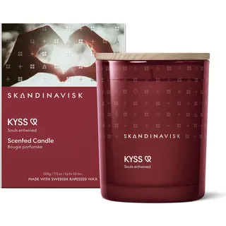 SKANDINAVISK Duftkerze, Kyss(Kuss), 200g | Schwedisches Rapswachs. Bis zu 50 Stunden Brenndauer. Hergestellt in der EU. Inspiriert von skandinavischer Natur.