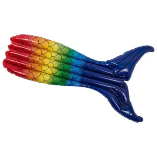BigBuy Luftmatratze Meerjungfrau Flosse 0,04 x 0,24 m blau/türkis/mehrfarbig
