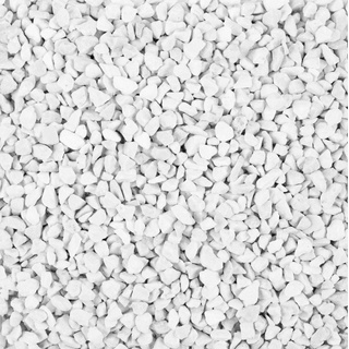 EDZARD Dekogranulat Dekosteine (2-3 mm), 2 kg, Farbe weiß, wasserfest, staubfrei