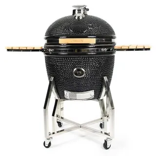 Yakiniku Kamado Keramikgrill XXLARGE Set inkl. Pro-Set + Gestell + Rollen + Seitentische