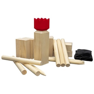 Carromco Spiel, Kubb Wikingerschach Kubb, aus hochwertigem Holz mit wetterfester Tasche, Outdoor Spielzeug Wikinger Schach, inklusive Tasche, in Kiefern- Birken- oder Gummibaum-Holz erhältlich