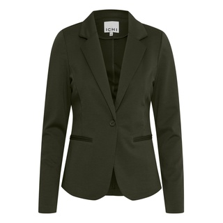 ICHI IHKATE BL Damen Blazer Kurzblazer Jacke Ein-Knopf-Blazer mit Stretch und Reverskragen, Größe:M, Farbe:Forest Night (190414)