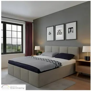 Halmon Schlafkomfort Betten Dalas 160 x 200 cm Grau
