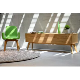 Sideboard Dweller aus Eichenholz, modernes skandinavisches Design, natur, 180 cm breit