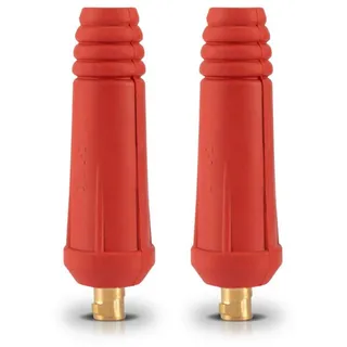 STAHLWERK Elektrowerkzeug-Set Schweißkabelstecker 2er Set mit 9 mm Dorn