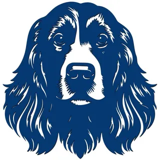 Namofactur LED Dekolicht Cocker Spaniel Kopf Wanddeko DIY + LED Lampe, Holz Deko Beleuchtung, Warmweiß - 2x Batterie CR2032, LED fest integriert, warmweiß, RGB Farbwechsel, Lichterkette RGB Farbwechsel LED Strip + Fernbedienung blau