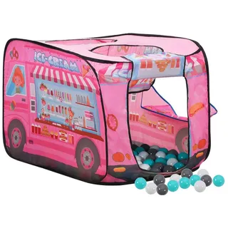 vidaXL Kinder-Spielzelt mit 250 Bällen Rosa 70x112x70 cm