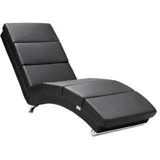 CASARIA Relaxliege London Kunstleder 0 x 0 x 0 cm Schwarz mit Liegeposition