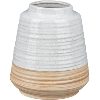 Vase Modern Earth Aus Porzellan  18X18x20 Cm  Hellbraun