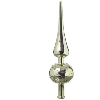 MARELIDA Christbaumspitze Weihnachtsbaumspitze Kunststoff H: 23cm gold