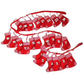 Chrischle Adventskalender Red Socks mit großer Öffnung