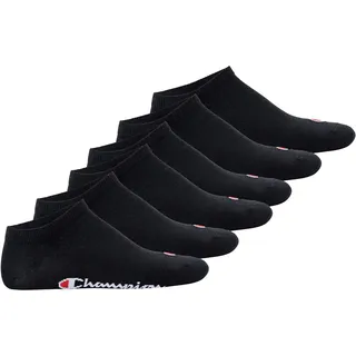 Champion Sneakersocken 6er Pack Schwarz 39-42