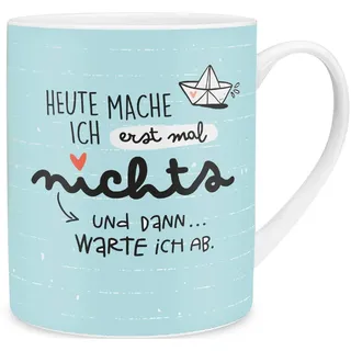H:) PPY life XL-Tasse Motiv "Heute" | Große Kaffeetasse aus Porzellan, Jumbo-Tasse, 60 cl, lustige Sprüchetasse | Geschenk, Freund, Freundin | 46253