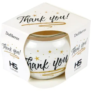 HS Candle Duftkerze Sprüche Kerze Raumduft Thank You)