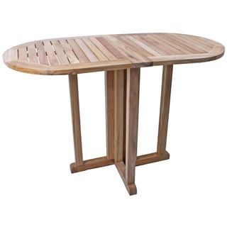 Garden Pleasure Gartentisch (1-St), Teak Balkontisch Solo Garten Holz Esstisch Tisch Möbel klappbar braun