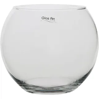 Kugelvase, kugelförmige Deko-Vase, Fischglasvase, Rundglasvase Ø15,5-18cm (13x15cm)