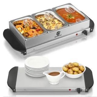 SUPERLEX 1.5*3 Buffetwärmer Warmhaltegerät Speisewärmer für Buffet, Partys 200W