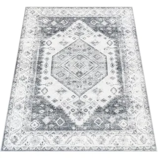 Paco Home Cambridge 463 Kurzflorteppich 60 x 100 cm Grau
