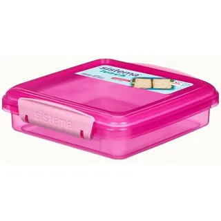 sistema Lunchbox Sistema 450ml Sandwich Box - Pink