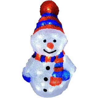 Mojawo XXL Schneemann Acryl 96 LEDs 1 Stück kaltweiß