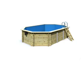 Karibu Pool Modell 4 Variante A Set 400 x 610 cm inkl. Filteranlage + Skimmer
