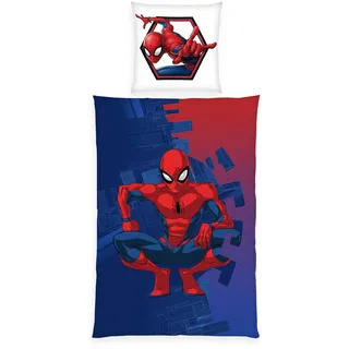 Herding Spiderman Renforcé Blau/Bunt 135 x 200 cm + 2 x 80 x 80 cm